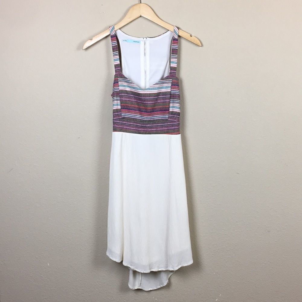 Boho High Low Back Cut Out Spring Dress Size 7/8